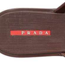 Prada Burgundy Logo Rubber Thong Sandal 41