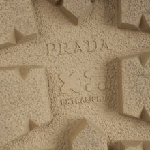 Prada Beige Logo Strap Chunky Sandal 41