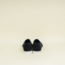 Prada Navy Blue Logo Suede Slip-On Loafers 10