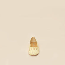 Prada Bicolor Raffia Flat Ballerina 35.5