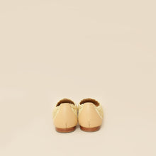 Prada Bicolor Raffia Flat Ballerina 35.5