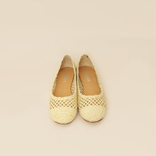 Prada Bicolor Raffia Flat Ballerina 35.5
