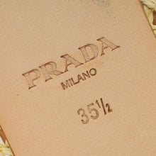 Prada Bicolor Raffia Flat Ballerina 35.5