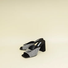 Prada Black Crystal Embellished Sandals 36.5