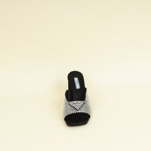 Prada Black Crystal Embellished Sandals 36.5
