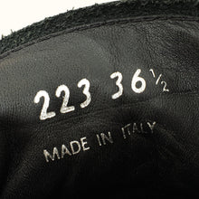Prada Black Vitello Soft Logo Lace Up Sneakers 36.5