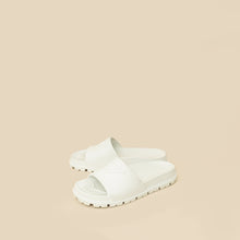 Prada White Extra Light Rubber Slides Sandal 36