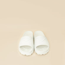 Prada White Extra Light Rubber Slides Sandal 36