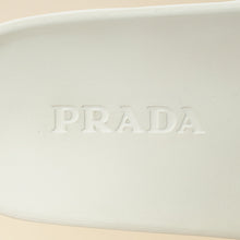 Prada White Extra Light Rubber Slides Sandal 36