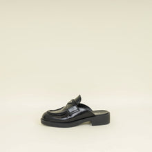 Prada Black Brushed Mules 37.5