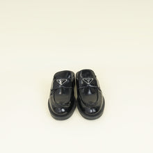 Prada Black Brushed Mules 37.5