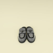 Prada Black Crystal Loafer Mules 37.5