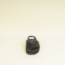 Prada Black Triangle Logo Slide Sandal 37