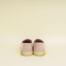 Prada Light Pink Triangle Logo Loafers 37