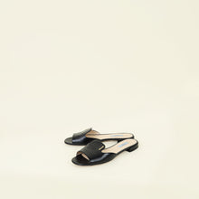 Prada Black Logo Slide Flat Sandal 38.5