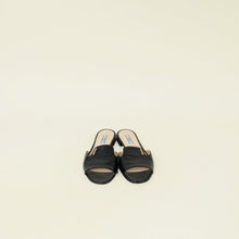 Prada Black Logo Slide Flat Sandal 38.5