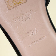 Prada Black Logo Slide Flat Sandal 38.5