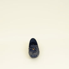Prada Blue Vernice Bow Loafers 38.5