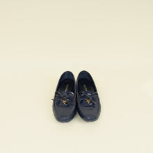 Prada Blue Vernice Bow Loafers 38.5