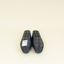 Prada Blue Vernice Bow Loafers 38.5