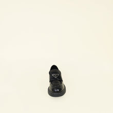 Prada Black Brushed Triangle Logo Loafer 38