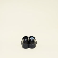 Prada Black Brushed Triangle Logo Loafer 38