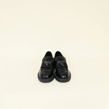 Prada Black Brushed Triangle Logo Loafer 38