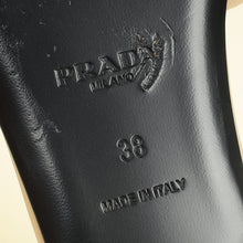 Prada Beige Logo Slide Flat Sandal 38