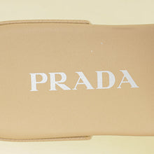 Prada Beige Logo Slide Flat Sandal 38