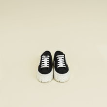 Prada Black Re-Nylon Double Wheel Gabardine Sneakers 38