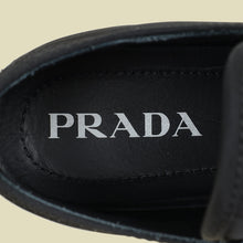 Prada Black Re-Nylon Double Wheel Gabardine Sneakers 38