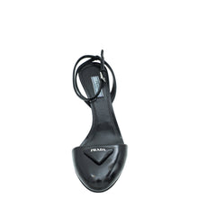 Prada Black Logo Round Toe Slingback Pump 38