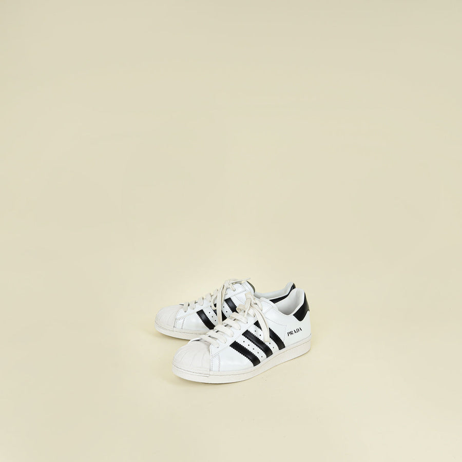 Prada Bicolor x Adidas Ltd. Ed. Superstar Sneakers 6