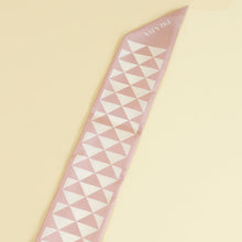 Prada Bicolor Triangle Symbole Print Silk Twill Scarf
