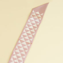 Prada Bicolor Triangle Symbole Print Silk Twill Scarf