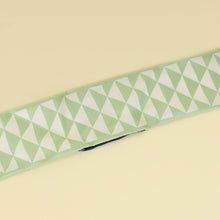Prada Bicolor Triangle Symbole Print Silk Twill Scarf