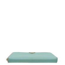 Prada Anice Blue Zip Around Organizer Wallet