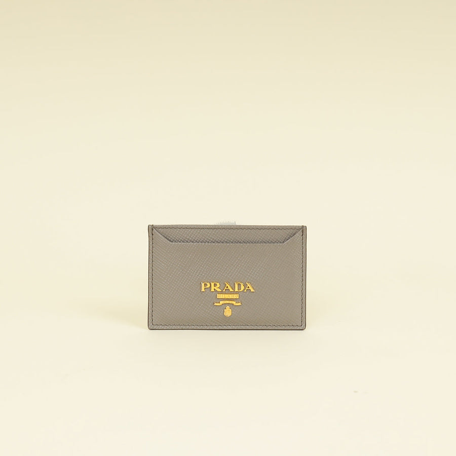 Prada Argilla Logo Card Holder