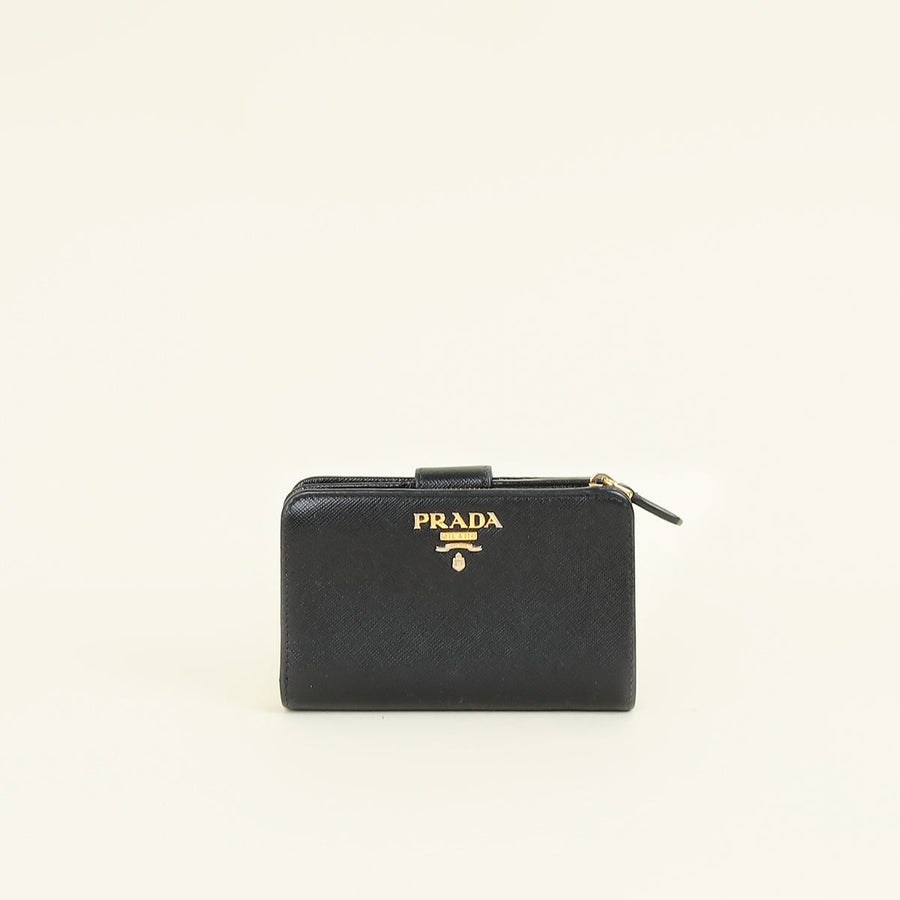 Prada Black French Wallet
