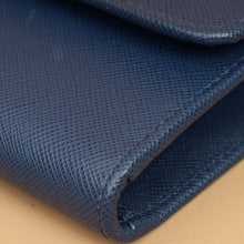 Prada Blue Trifold Small Wallet