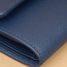 Prada Blue Trifold Small Wallet