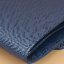 Prada Blue Trifold Small Wallet