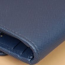 Prada Blue Trifold Small Wallet