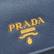 Prada Blue Trifold Small Wallet