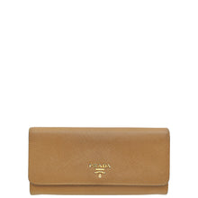 Prada Caramel Lux Large Continental Wallet