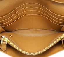 Prada Caramel Lux Large Continental Wallet