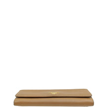 Prada Caramel Lux Large Continental Wallet