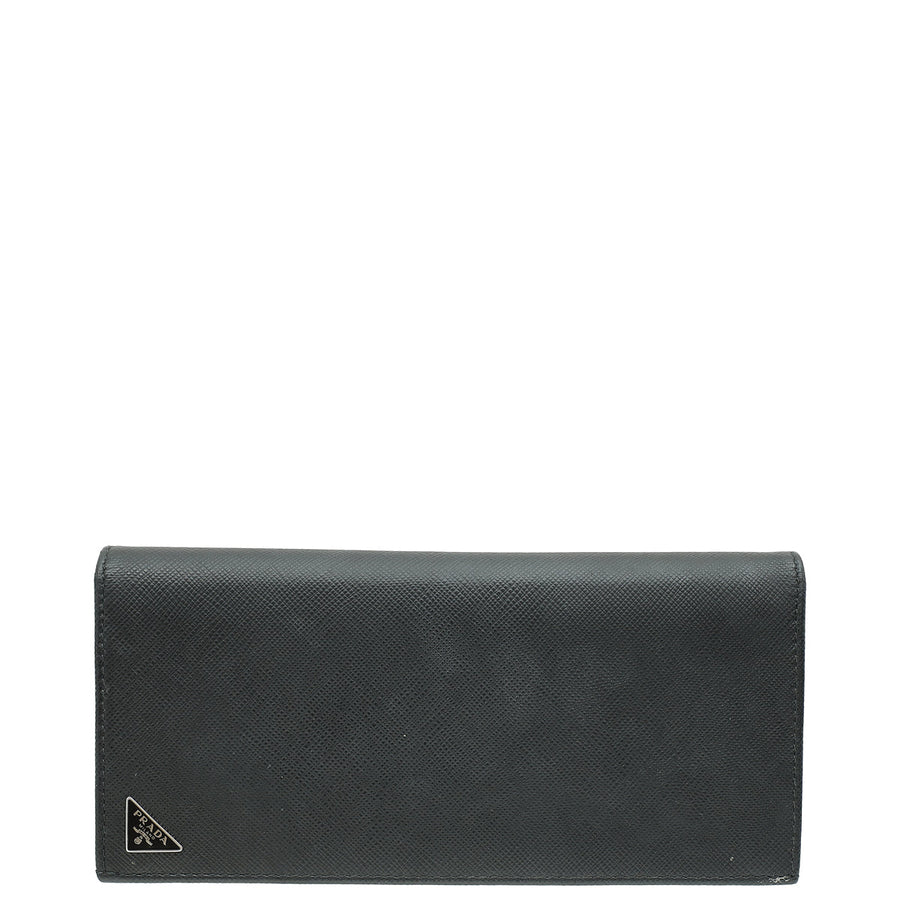 Prada Black Triangle Wallet