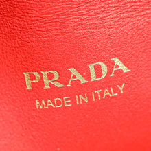 Prada Red Logo Vitello Move Envelope Slim Wallet
