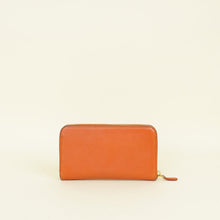 Prada Orange Bow Zip Around Wallet